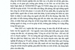 Thư của Bộ trưởng BYT chúc mừng Ngày Công tác xã Việt Nam