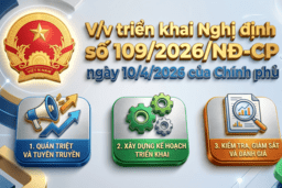 V/v triển khai Nghị định số 109/2026/NĐCP ngày 10/4/2026 của Chính phủ